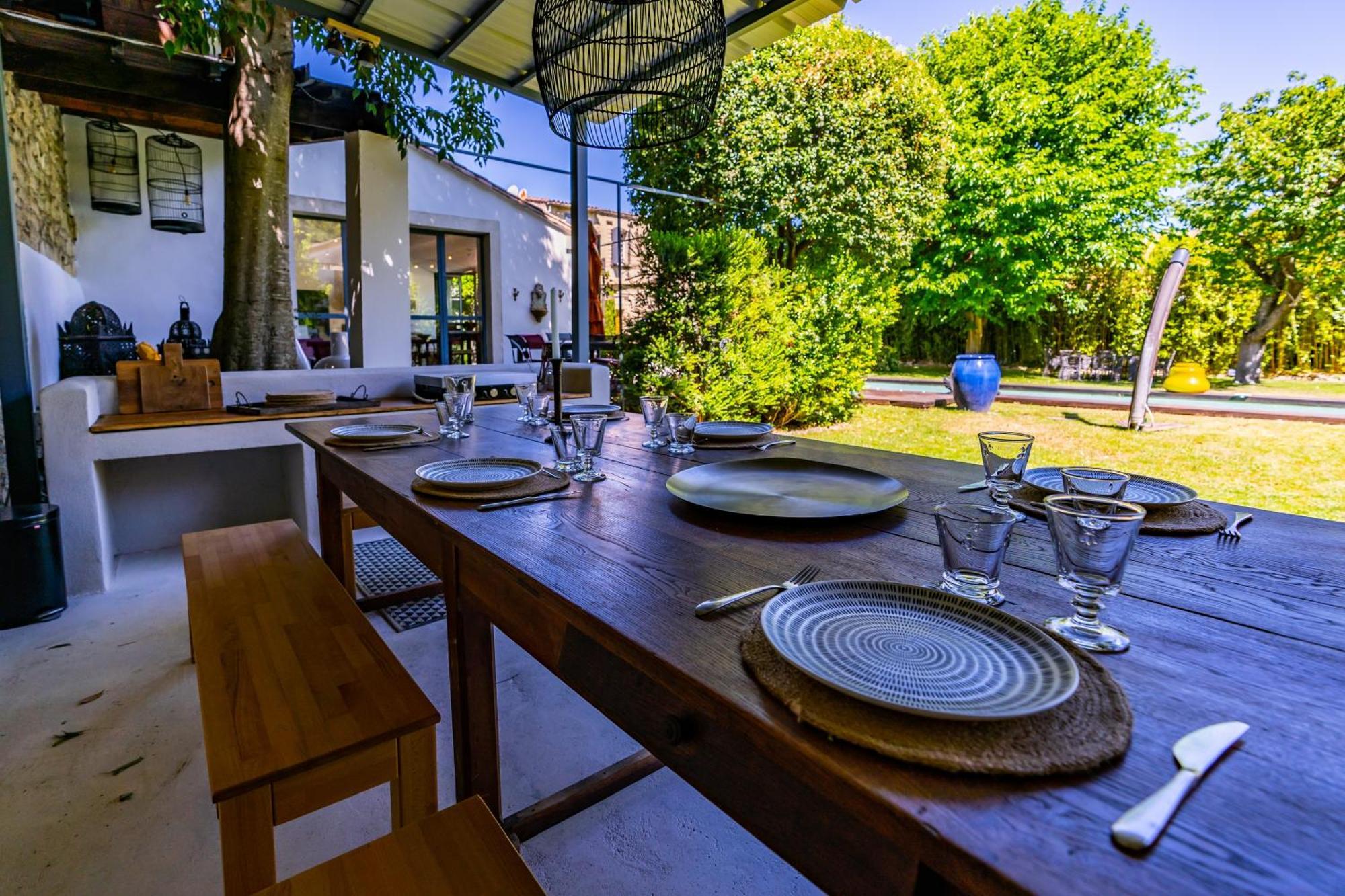 Villa Mas Bleu Sommières Exterior foto