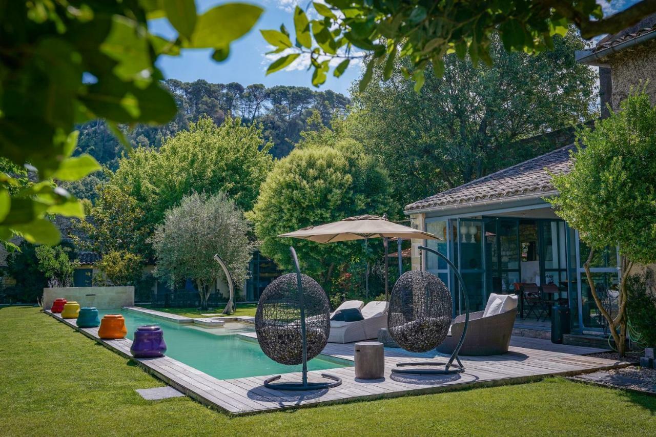 Villa Mas Bleu Sommières Exterior foto